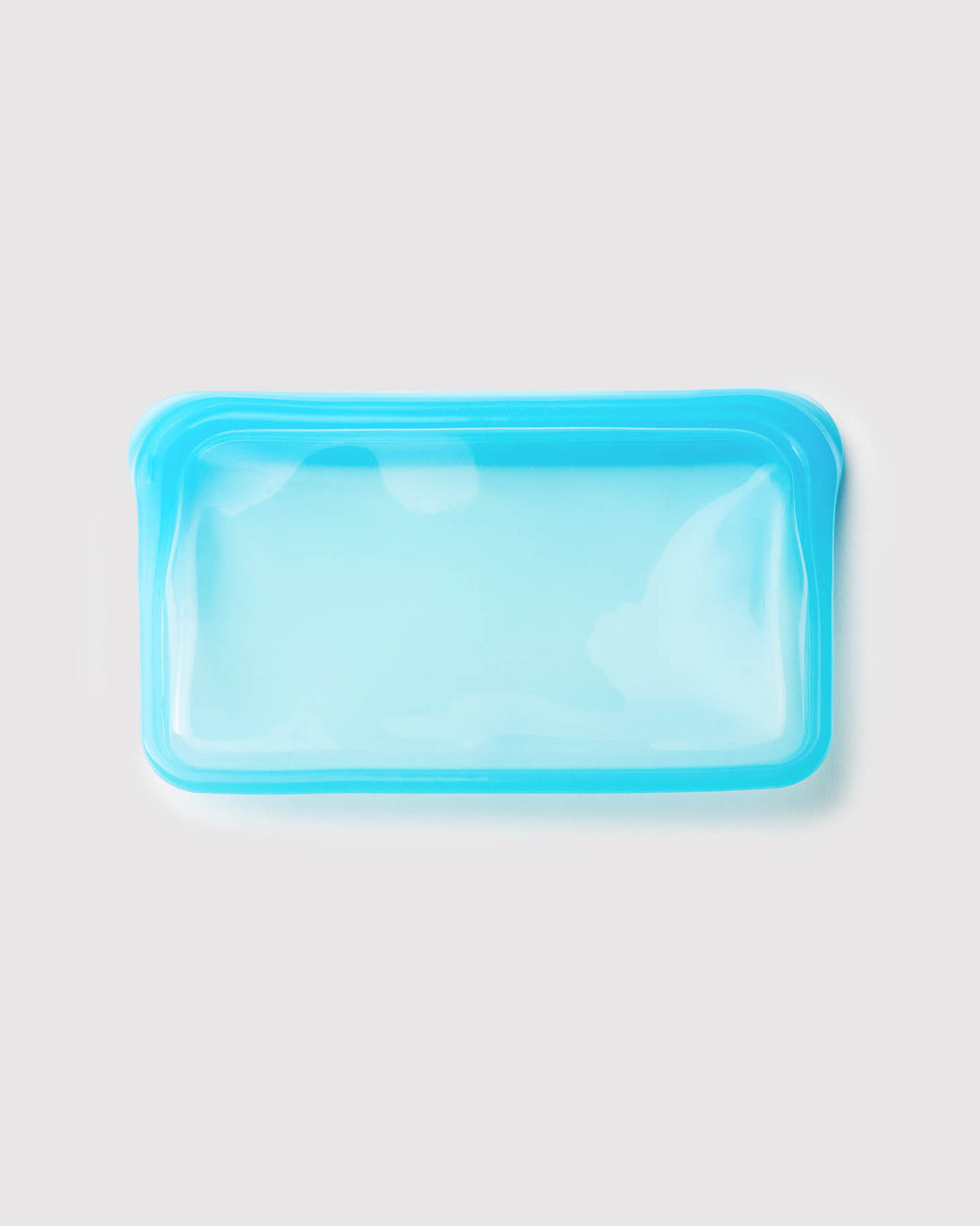 blue reusable silicone cleaning pouch