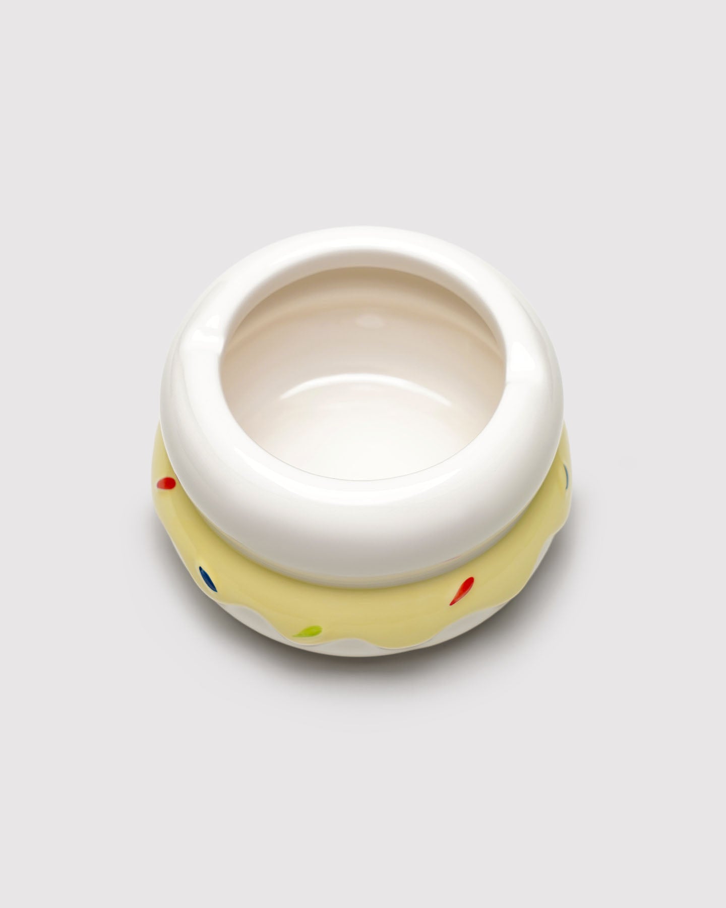 Pancake Ceramic Ashtray with Lid