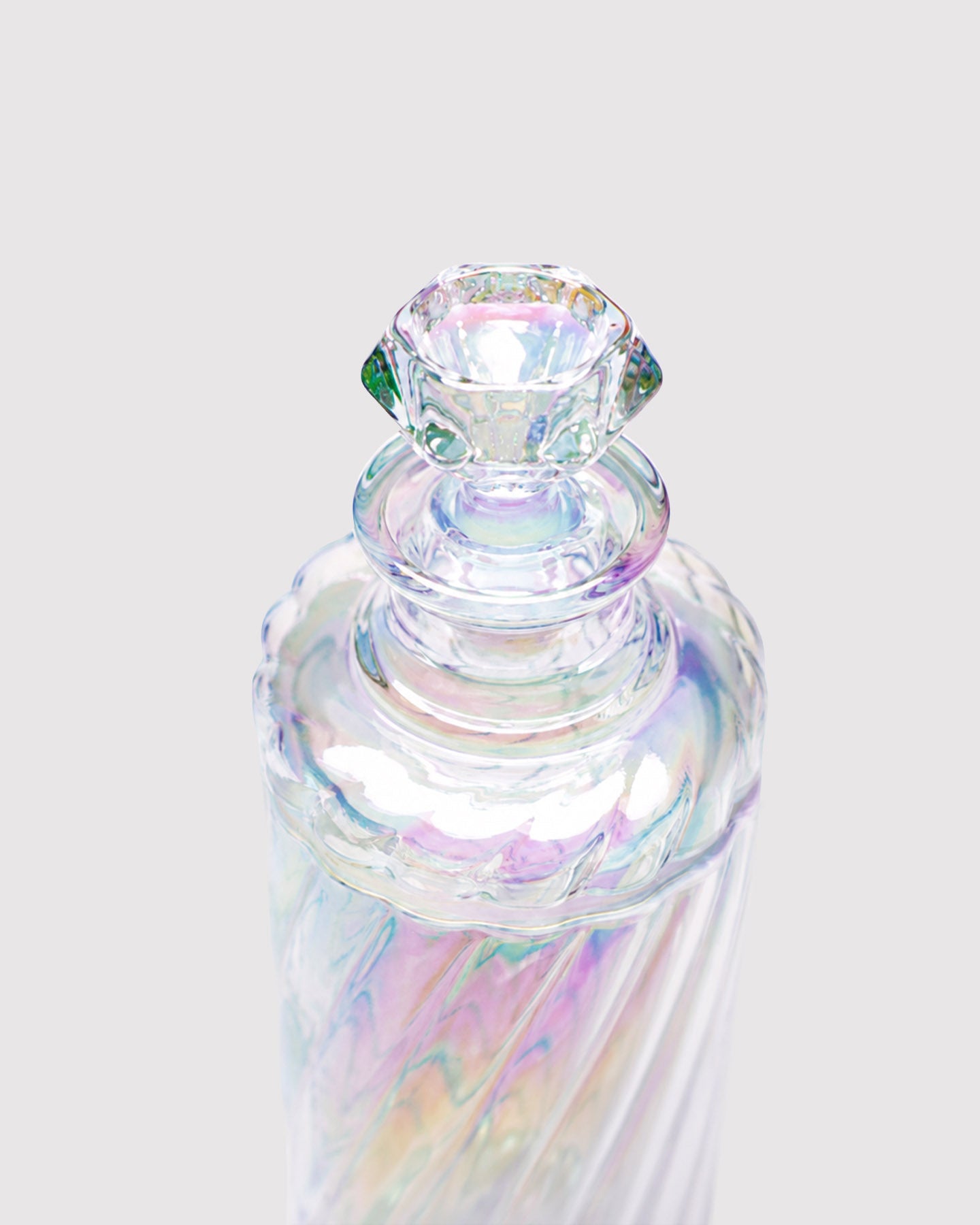 iridescent gravity bong top view
