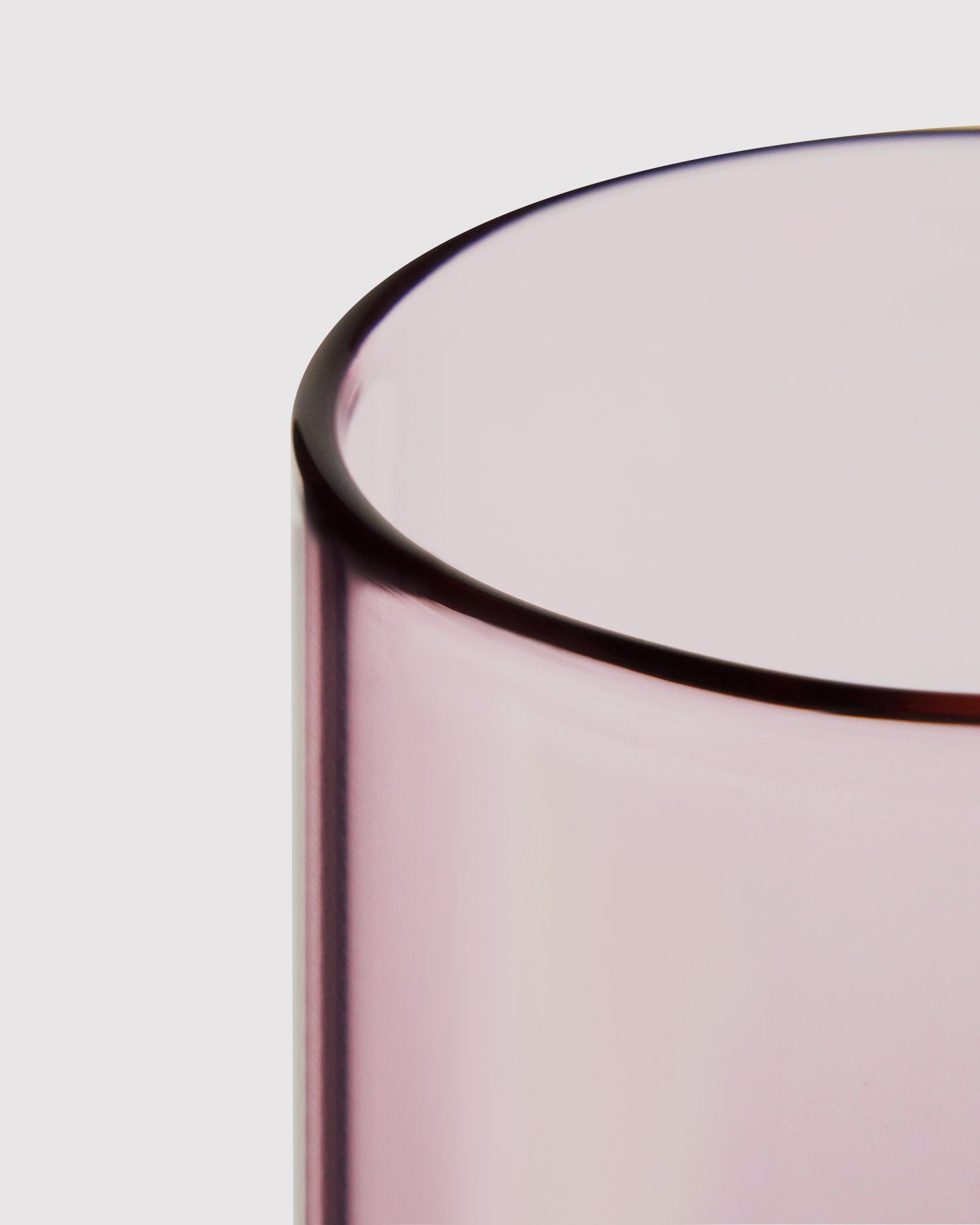 closeup of pink glass gravity bong glass thickness