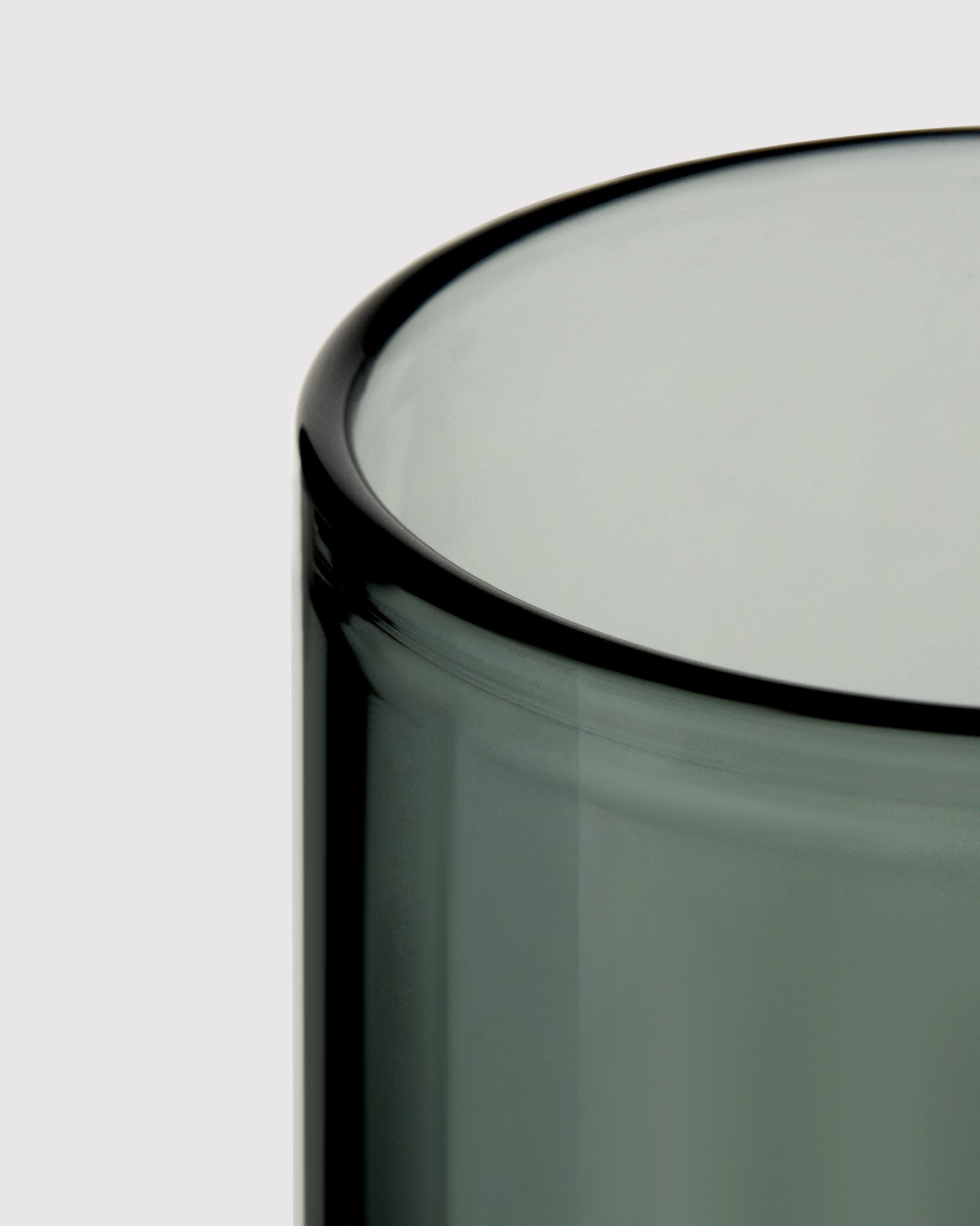 closeup of black glass gravity bong glass thickness 