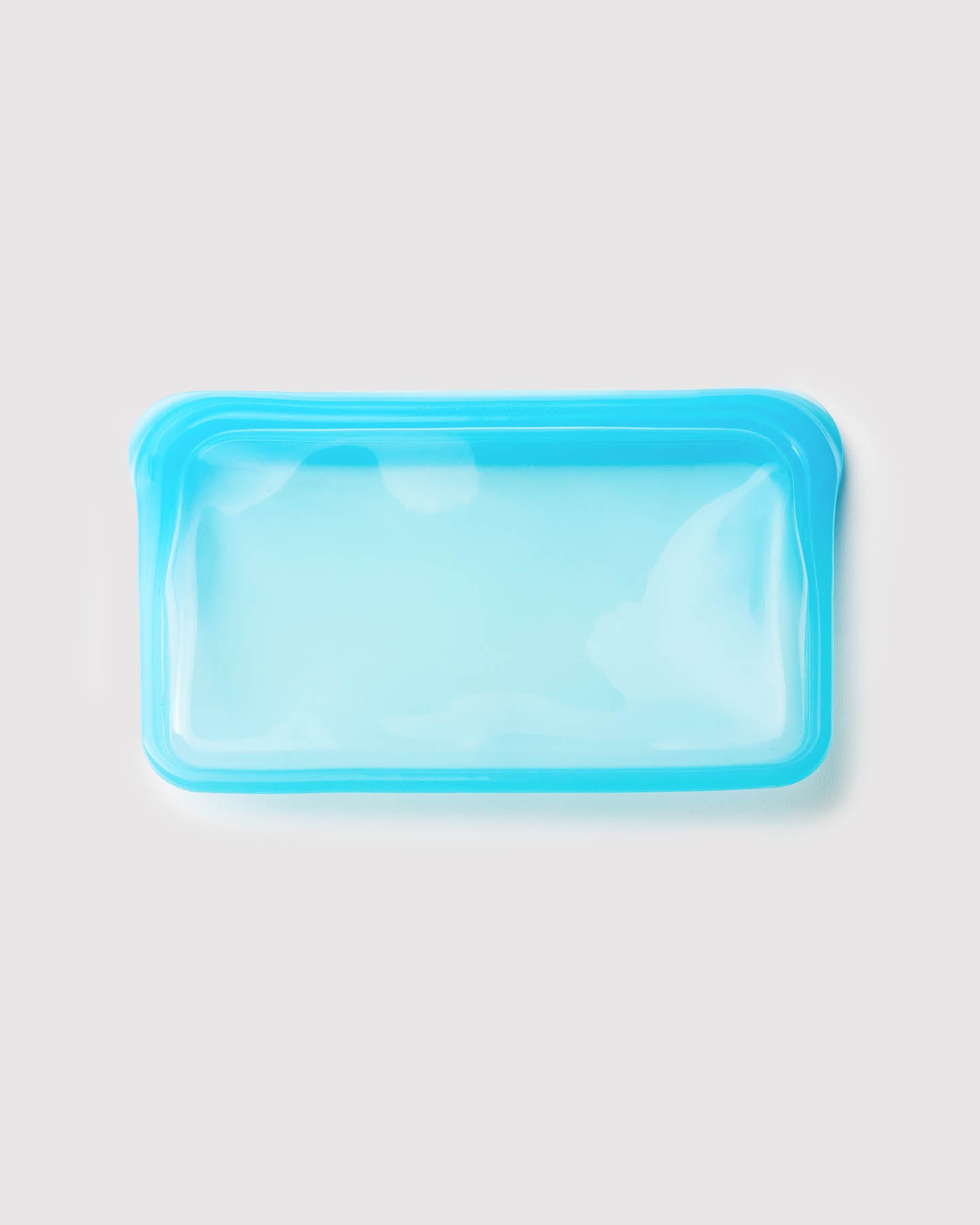 blue reusable silicone cleaning pouch