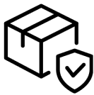 small box and shield icon