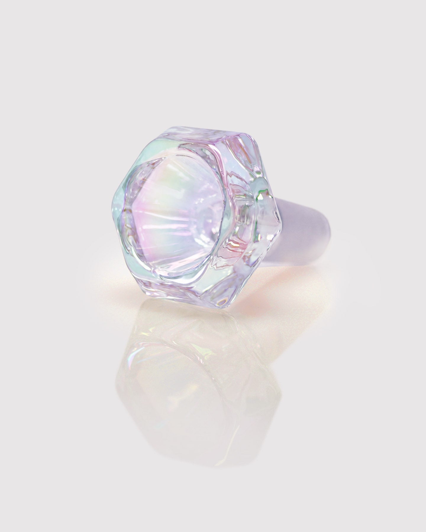 14mm iridescent diamond shaped bong bowl