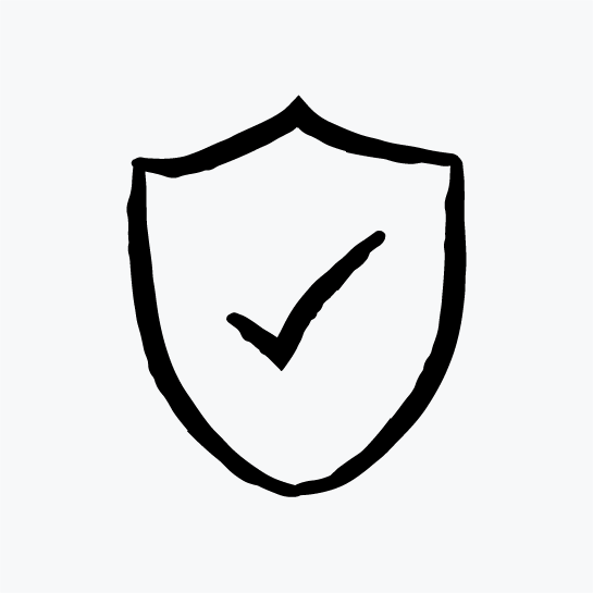 shield with check mark icon 